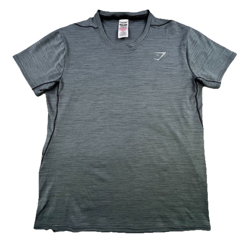 Gymshark T-Shirt Men's Medium Gray Performance Gym Bodybuilding CrossFit